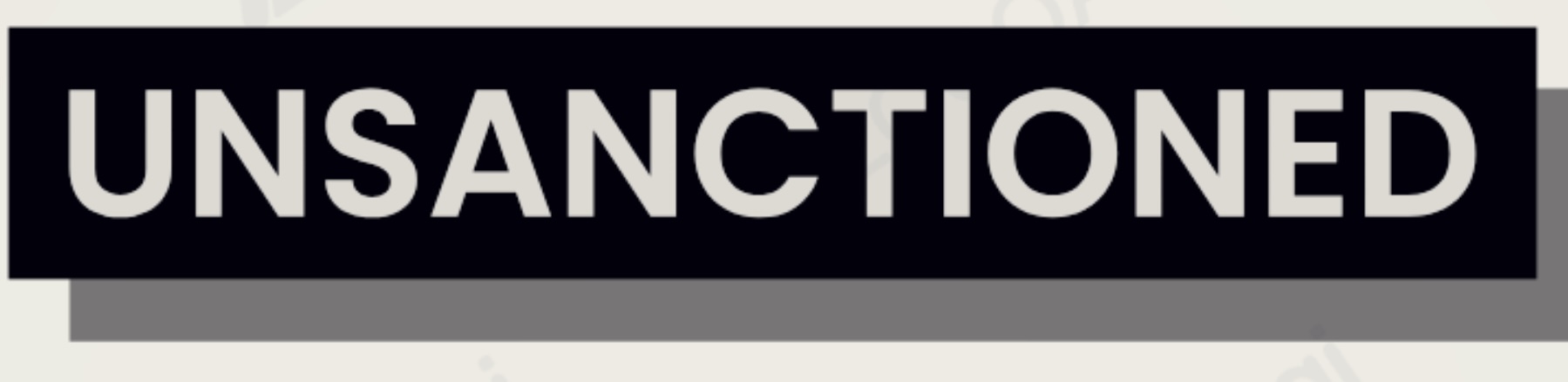 Unsactioned logo